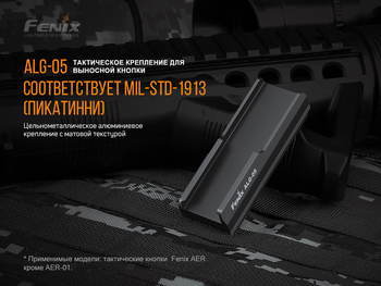 Фото Кріплення на зброю для виносної кнопки Fenix ALG-05