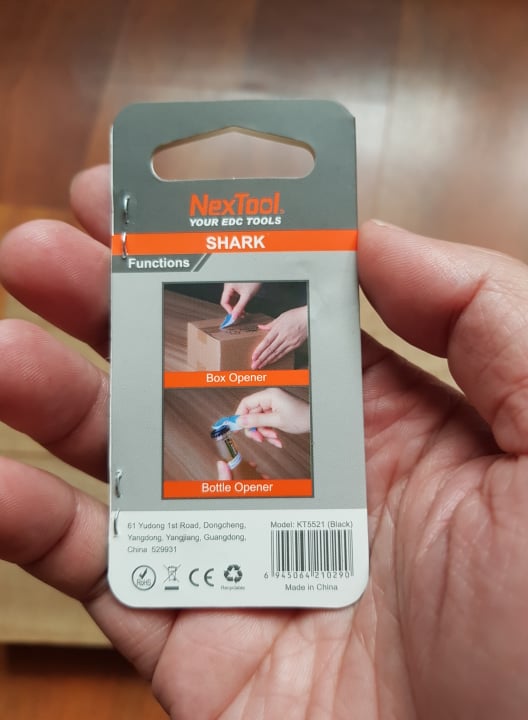 Міні-Мультитул NexTool EDC box cutter Shark KT5521Blue - фото 5