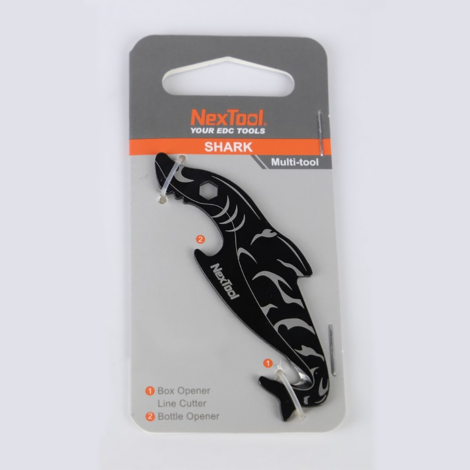 Міні-Мультитул NexTool EDC box cutter Shark KT5521Black - фото 14
