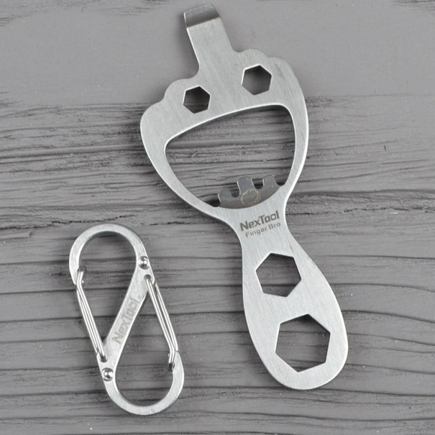 Міні-Мультитул NexTool BOTTLE OPENER Finger Bro KT5009B - фото 6