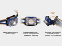 Ліхтар налобний Fenix HL40R Cree XP-LHIV2 LED синій HL40RBL - фото 9