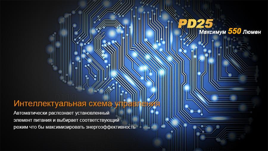 Ліхтар ручний Fenix PD25+16340 USB - фото 12