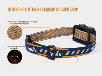 Фото Ліхтар налобний Fenix HL32R блакитний