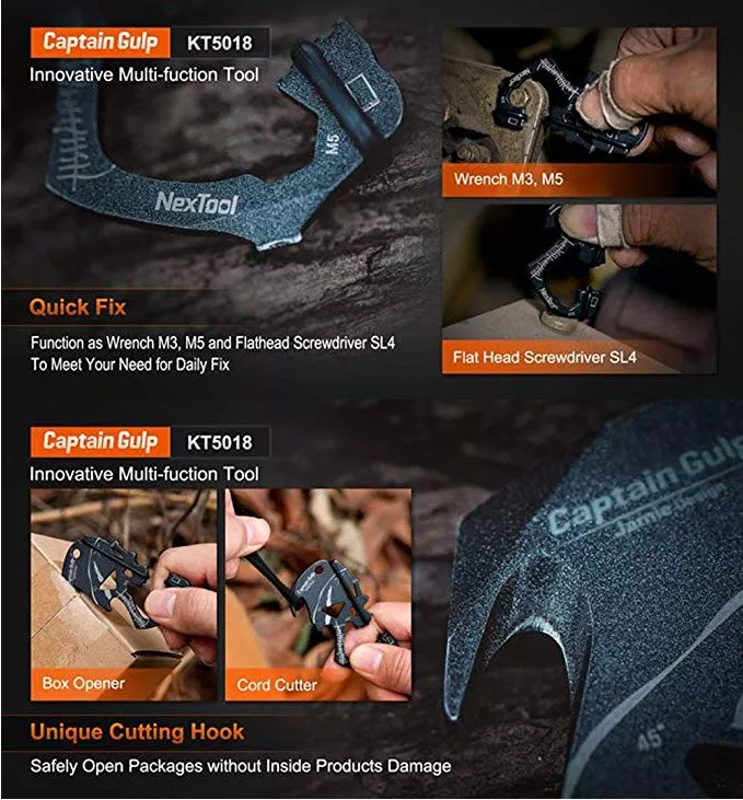 Міні-Мультитул NexTool Captain Gulp KT5018 - фото 3