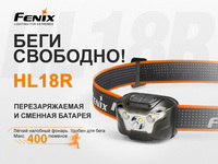 Ліхтар налобний Fenix HL18R чорний - фото 13