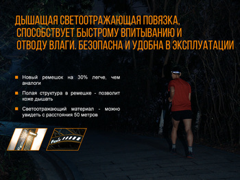 Фото Ліхтар налобний Fenix HL18R чорний