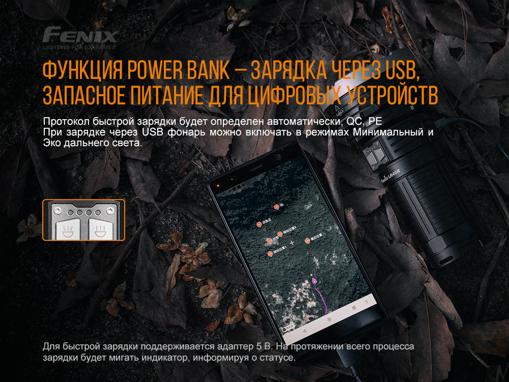 Ліхтар ручний Fenix LR40R - фото 5