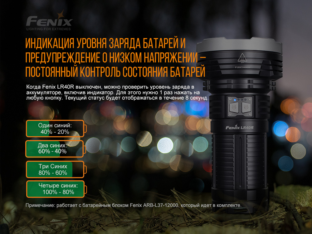Ліхтар ручний Fenix LR40R - фото 4