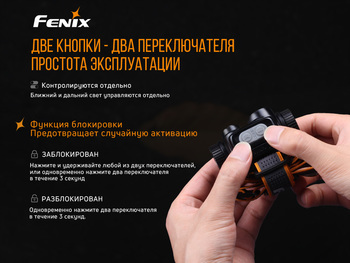 Фото Ліхтар налобний Fenix HM65R