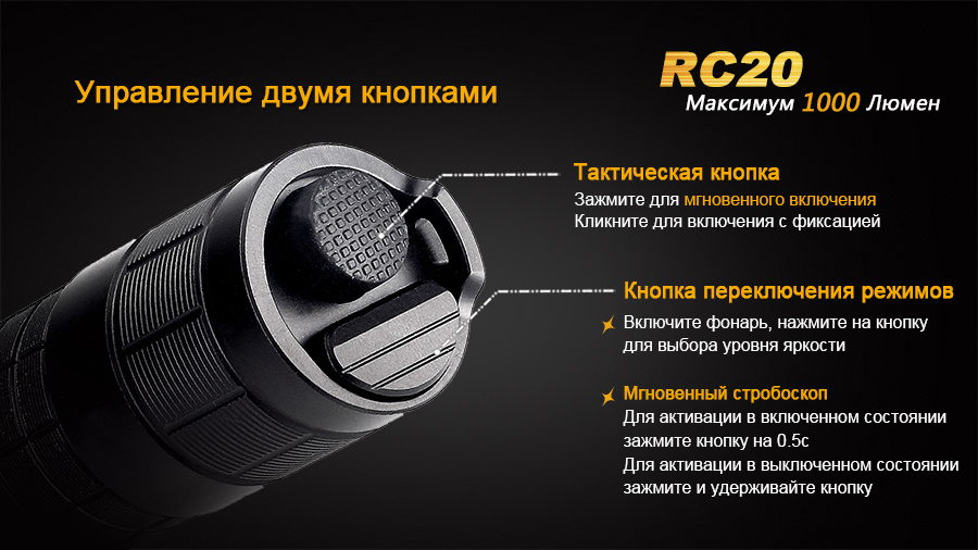 Ліхтар ручний Fenix RC20 XM-L2 U2 - фото 9
