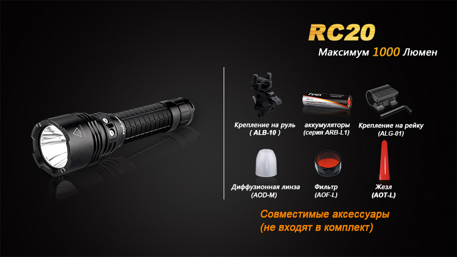 Ліхтар ручний Fenix RC20 XM-L2 U2 - фото 3