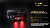 Ліхтар налобний Fenix HL60R Cree XM-L2 U2 Neutral White LED - фото 11