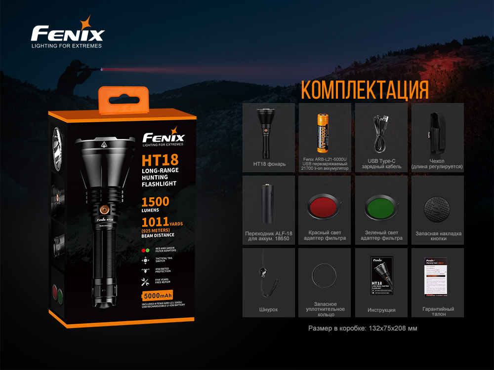 Ліхтар ручний Fenix HT18 - фото 8
