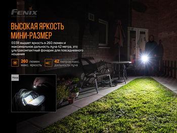 Фото Ліхтар наключний Fenix E03R