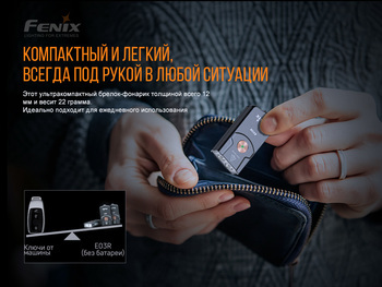 Фото Ліхтар наключний Fenix E03R