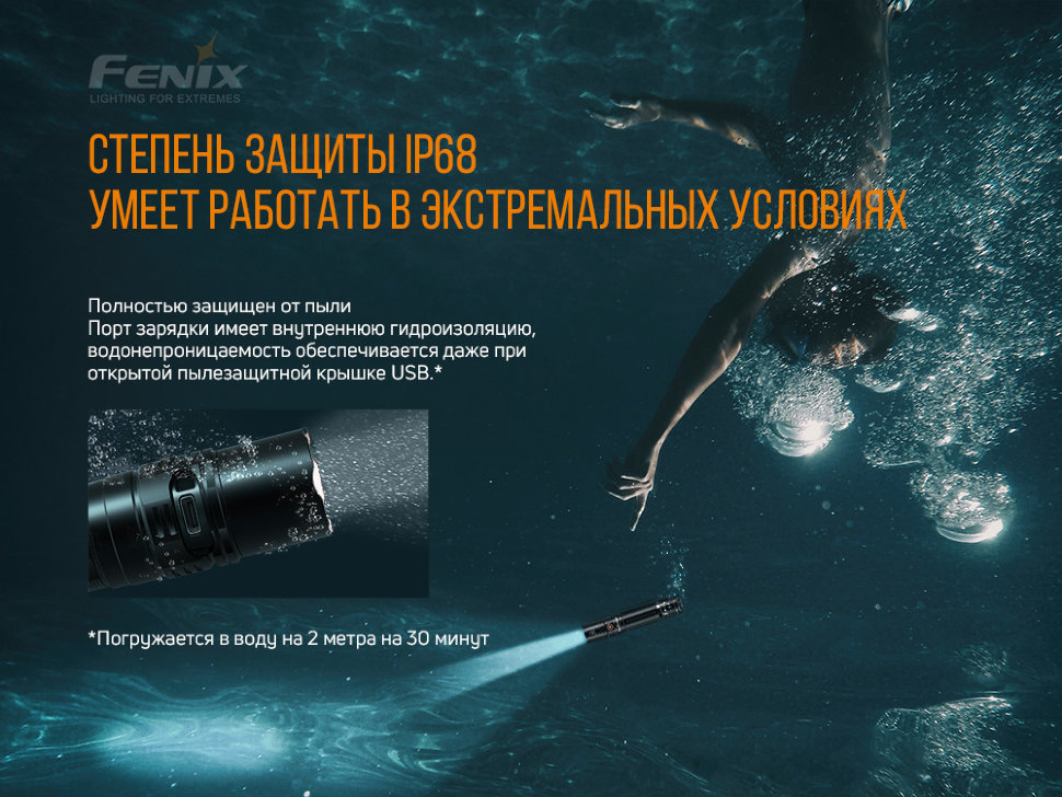 Ліхтар ручний Fenix PD36R+ліхтар ручний Fenix E01 V2.0 у подарунок - фото 24