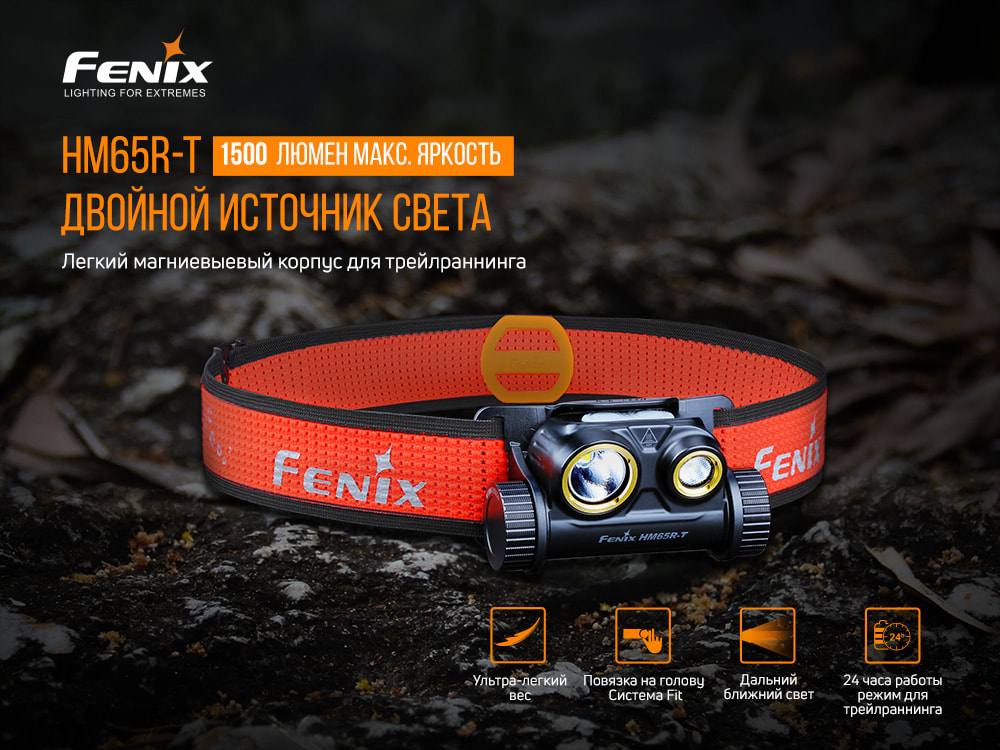 Ліхтар налобний Fenix HM65R-T - фото 18