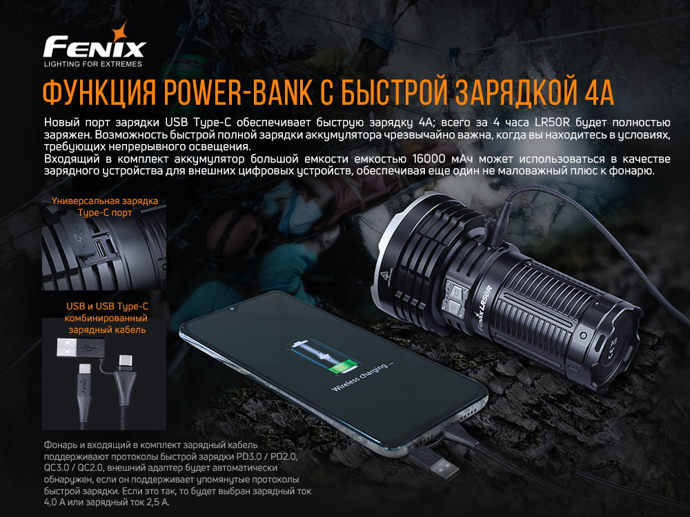 Ліхтар ручний Fenix LR50R - фото 9