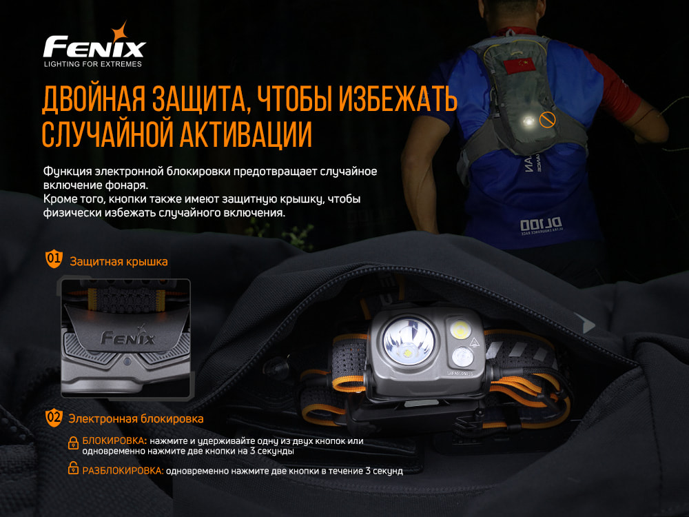 Ліхтар налобний Fenix HP16R - фото 11