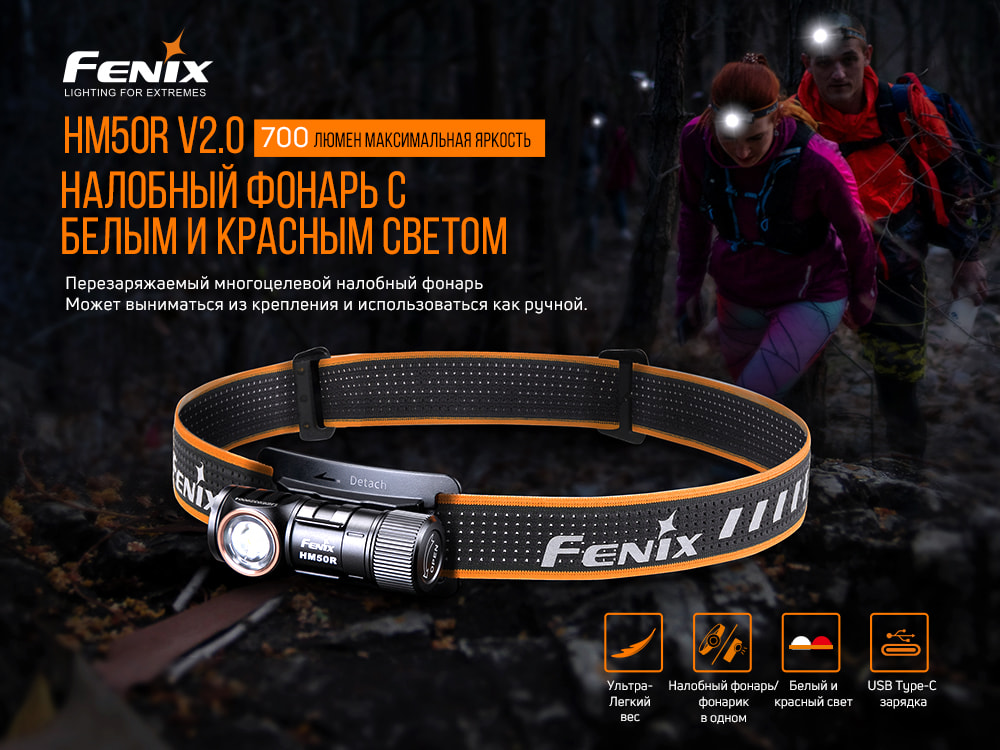 Ліхтар налобний Fenix HM50R V2.0 HM50RV20 - фото 17