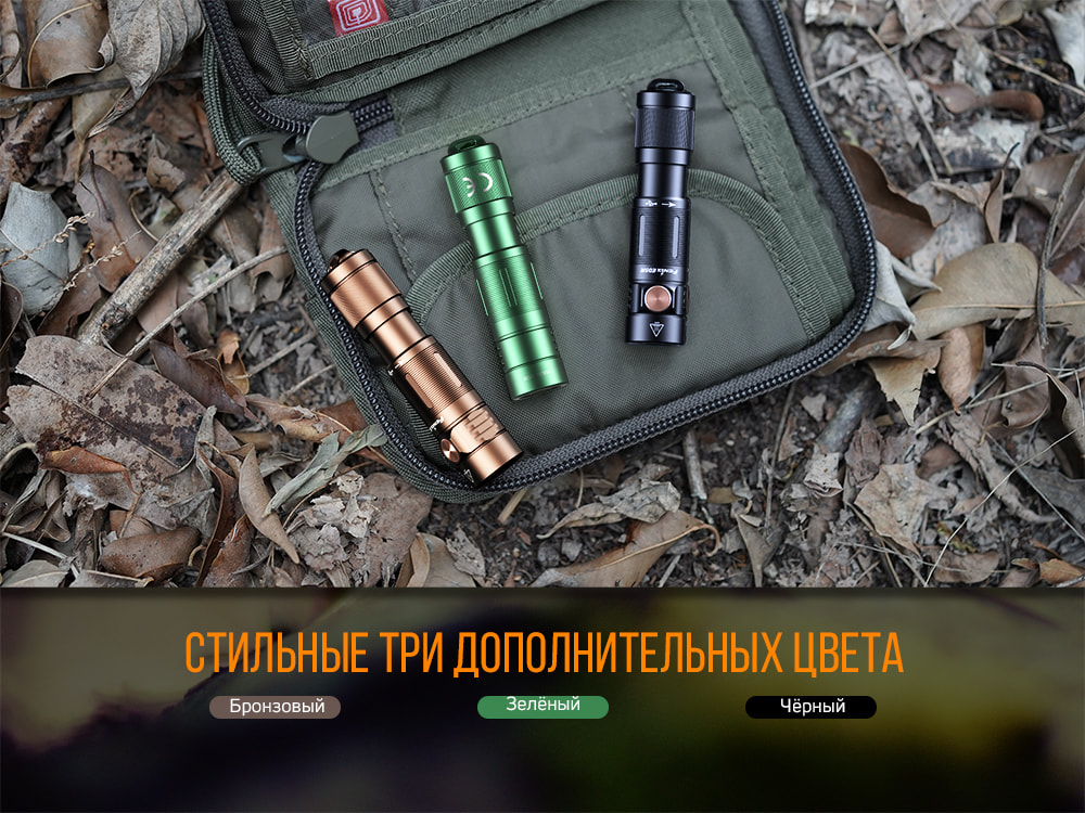 Ліхтар ручний Fenix E05R бронзовий E05Rbr - фото 8