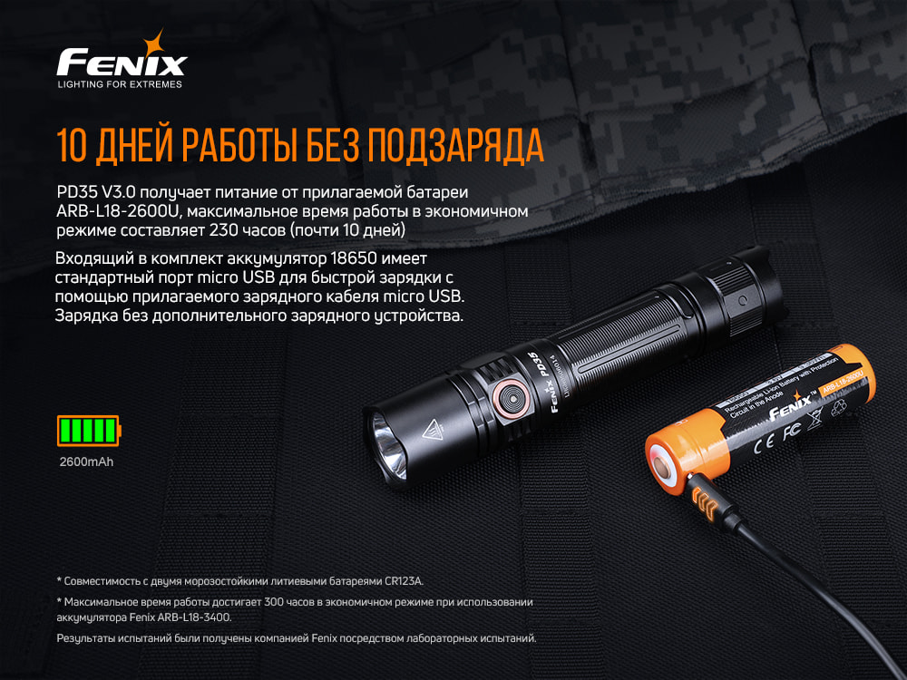 Ліхтар ручний Fenix PD35 V3.0 PD35V30 - фото 10