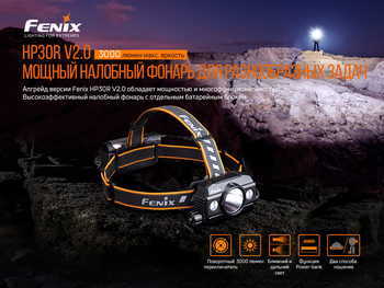 Фото Ліхтар налобний Fenix HP30R V2.0 HP30RV20