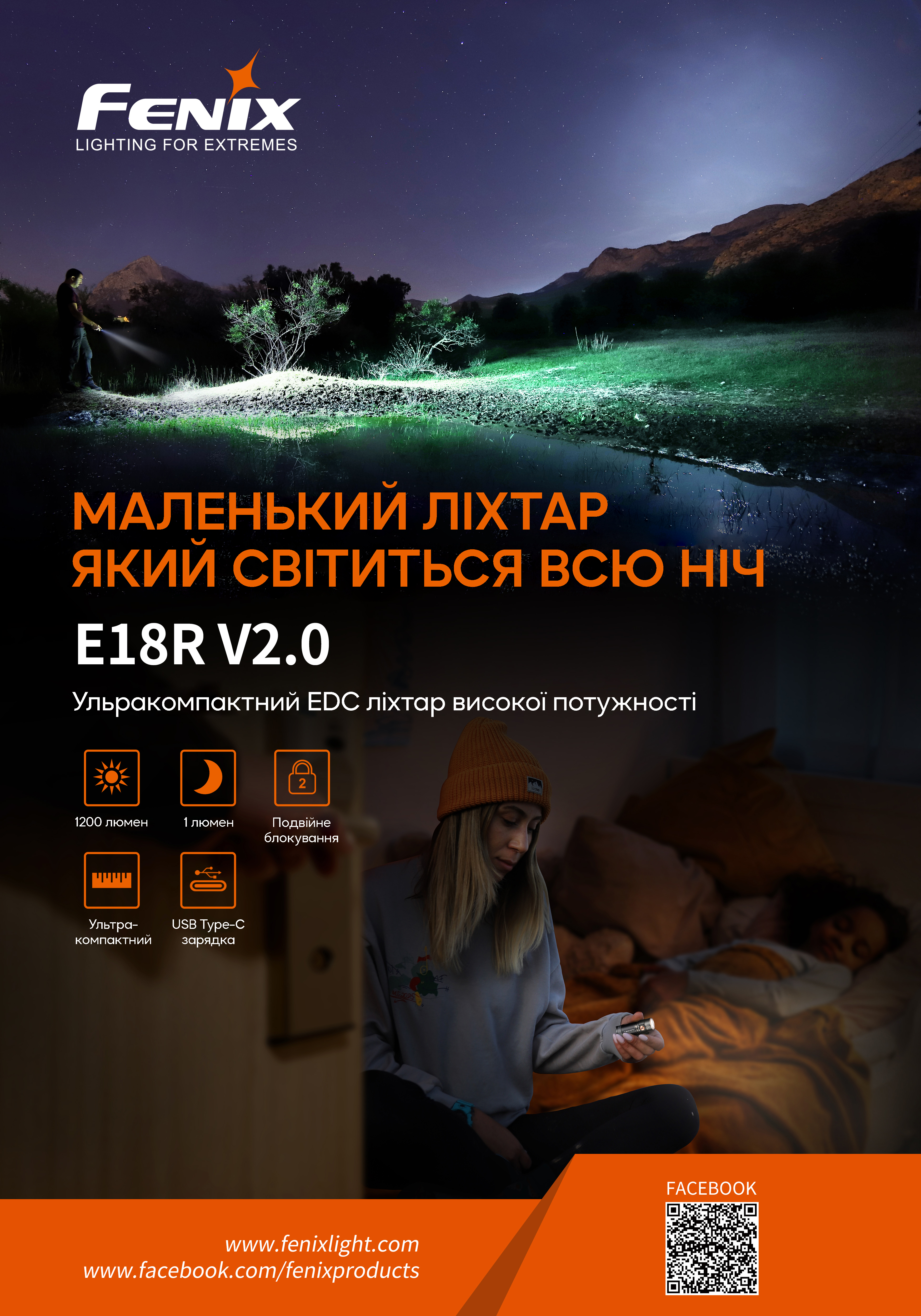 Ліхтар ручний Fenix E18R V2.0 E18RV20 - фото 17