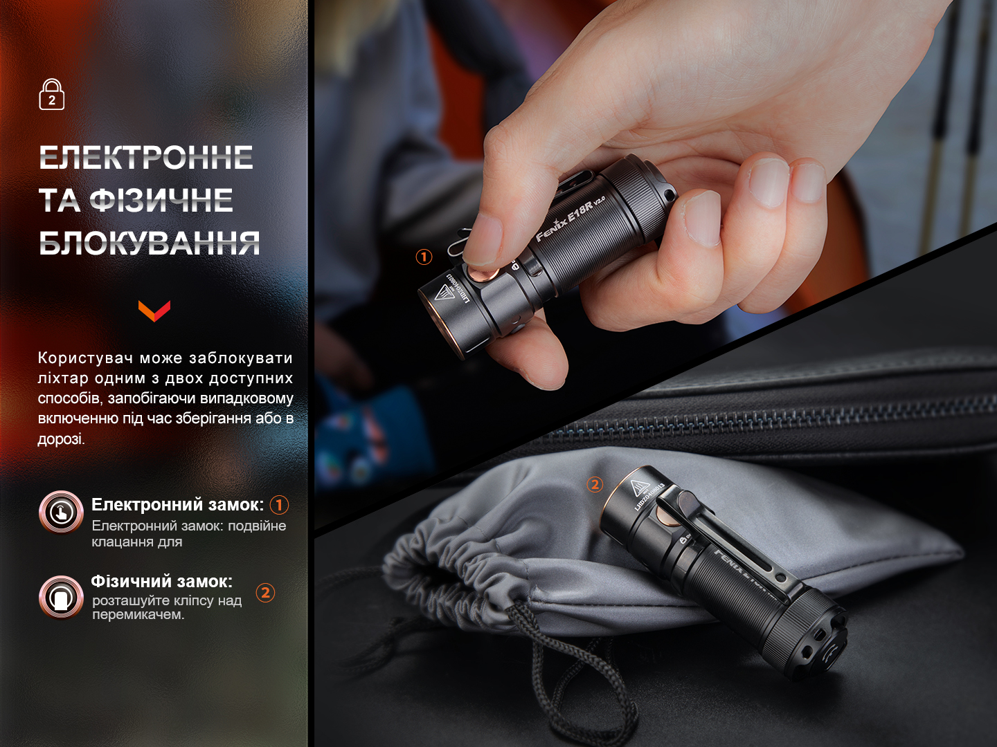 Ліхтар ручний Fenix E18R V2.0 E18RV20 - фото 23