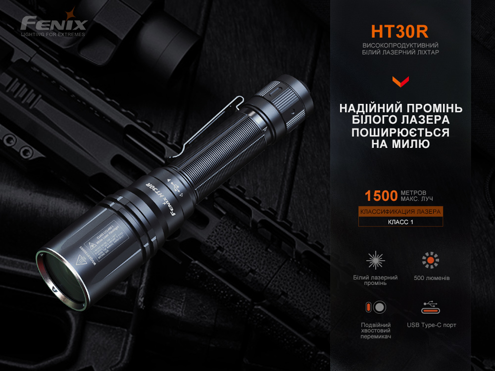 Ліхтар ручний лазерний Fenix HT30R - фото 22