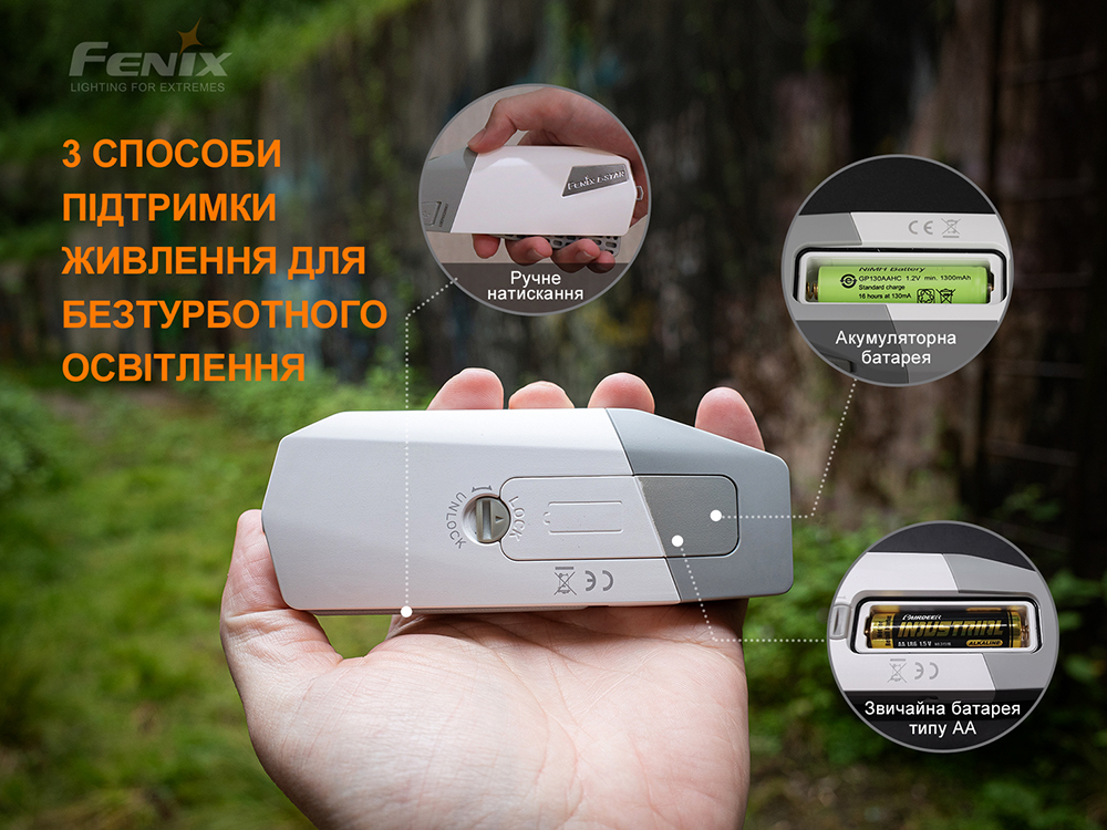 Ліхтар ручний з автономним живленням Fenix E-STAR - фото 11