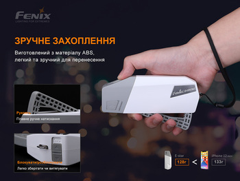 Фото Ліхтар ручний з автономним живленням Fenix E-STAR