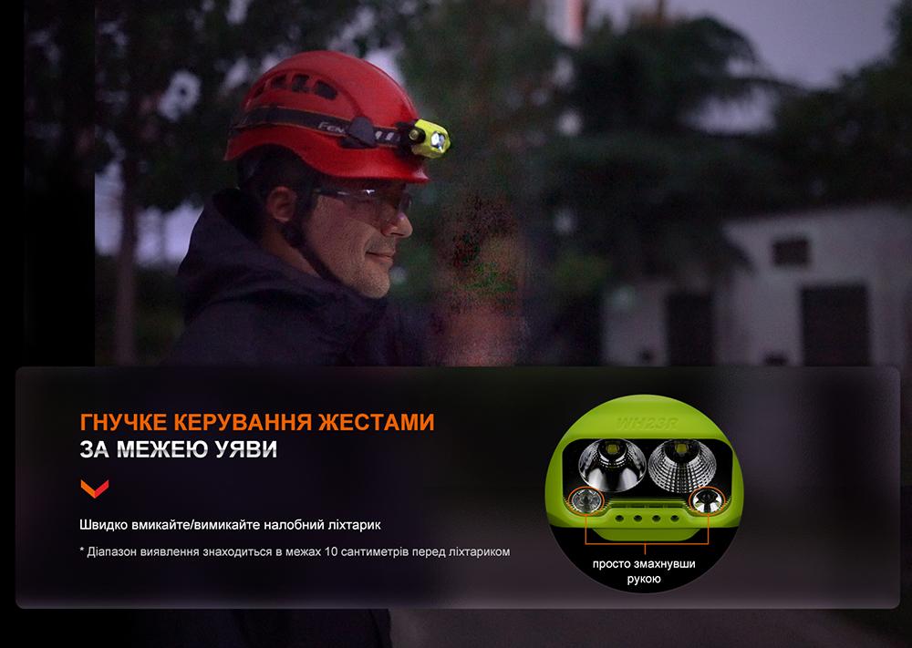 Ліхтар налобний Fenix WH23R з безконтактним датчиком - фото 15