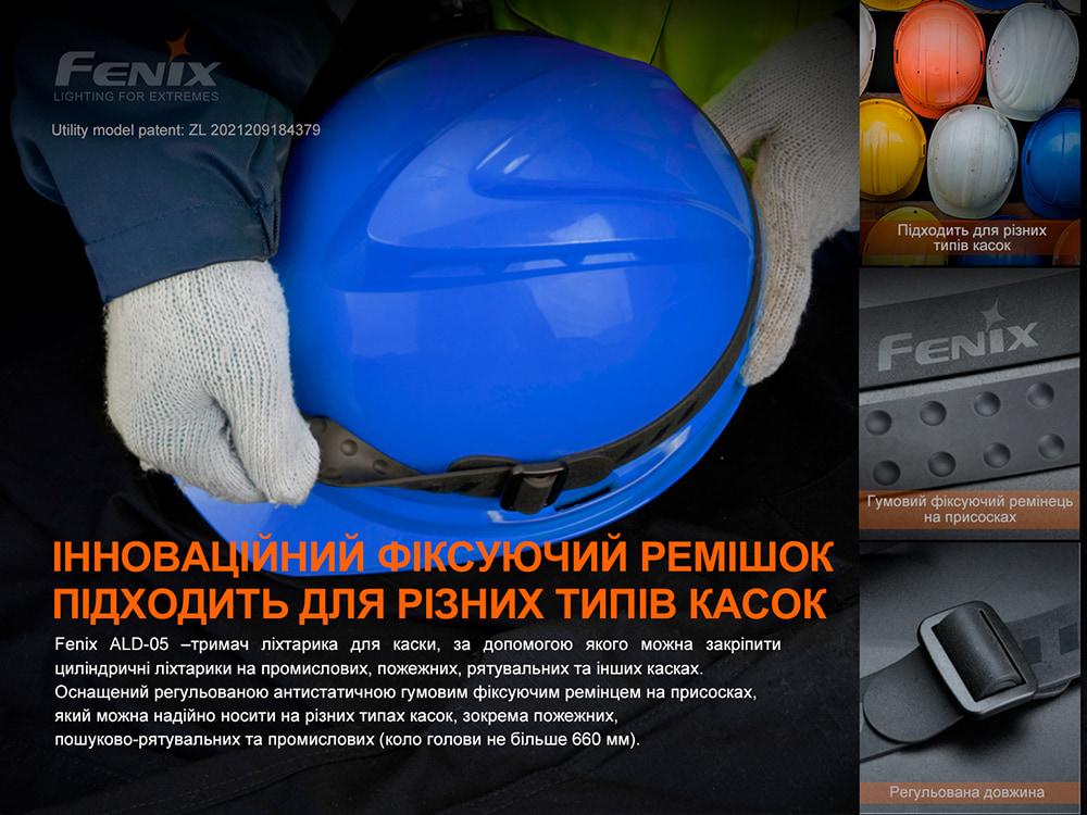 Універсальне кріплення на шолом з пов'язкою Fenix ALD-05 - фото 8