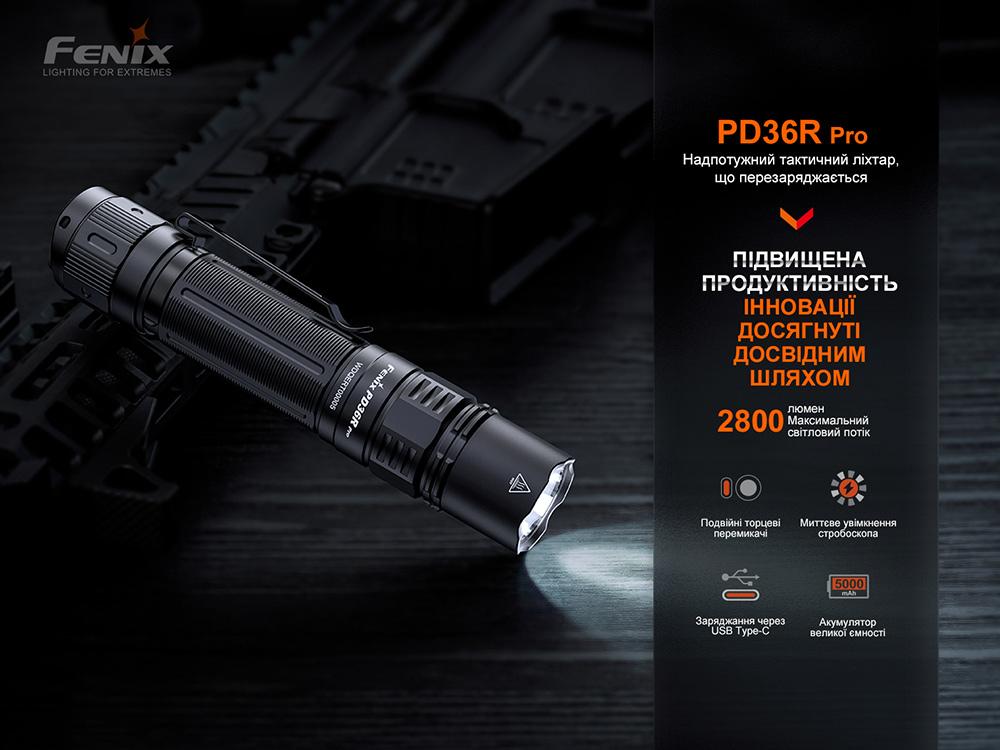 Ліхтар тактичний Fenix PD36R Pro RED PD36RPRORED - фото 17