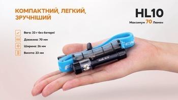 Фото Ліхтар налобний Fenix HL10 gold HL10gl