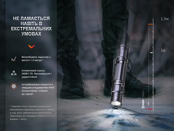 Фото Ліхтар тактичний акумуляторний Fenix PD35R