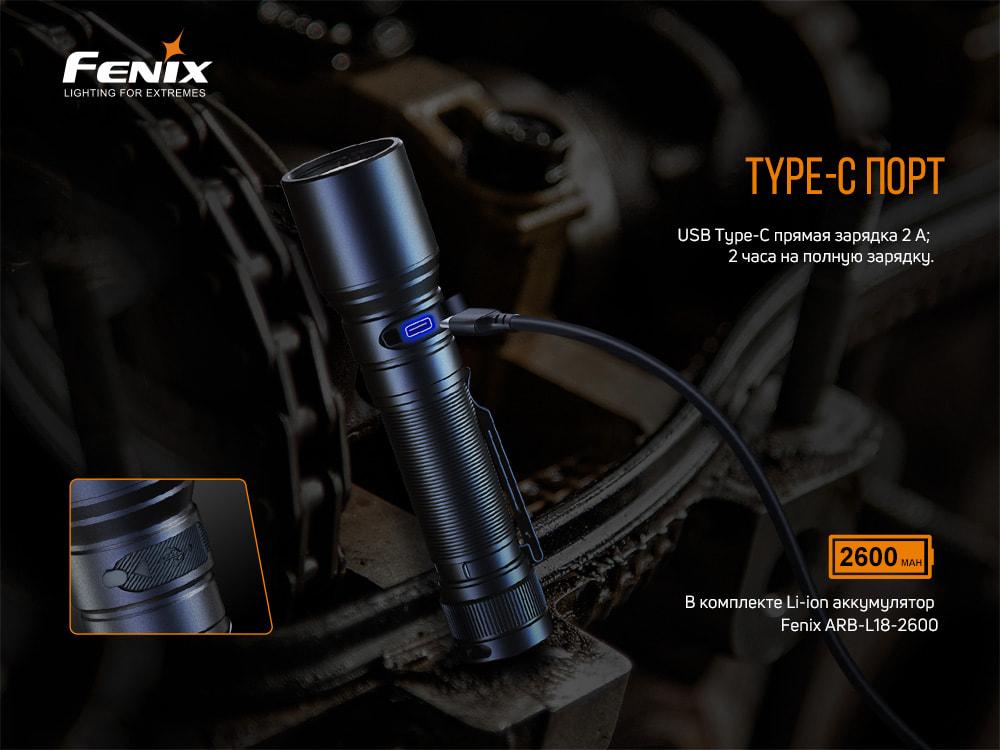 Комплект ліхтар ручний Fenix C6 V3.0 C6V30 + налобний Fenix HM50R V2.0 HM50RV20 - фото 15