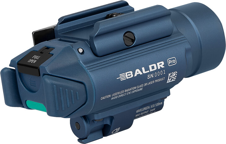 Ліхтар Olight Baldr Pro Midnight Blue з зеленим ЛЦВ - фото 2
