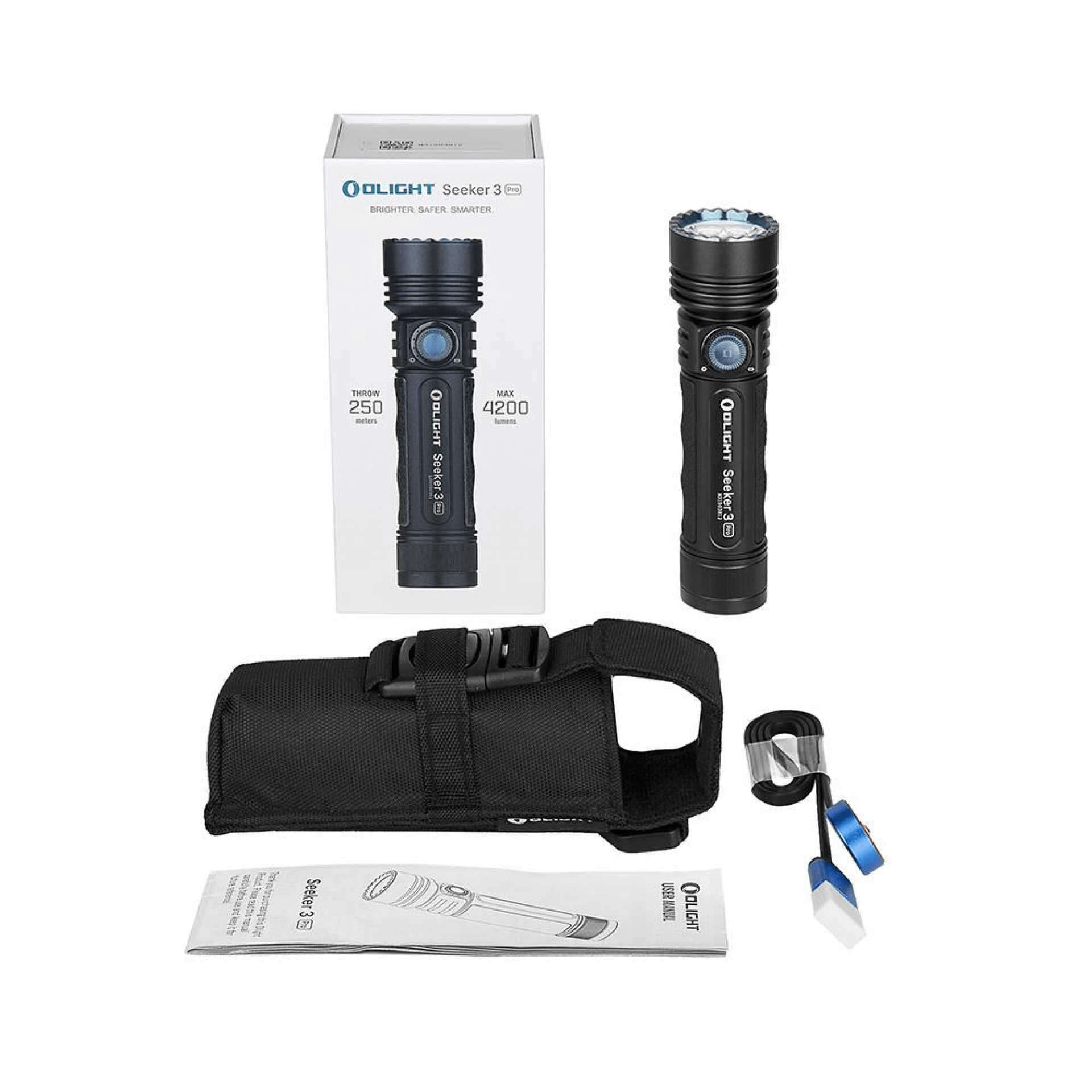 Пошуковий ліхтар Olight Seeker 3 Pro Black (Cree XP-L HD, 4200 люмен) - фото 6