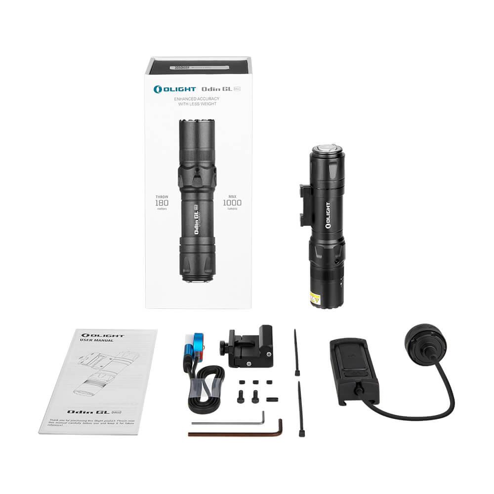 Ліхтар Olight Odin GL Mini Black, green laser (1000 люмен) - фото 9