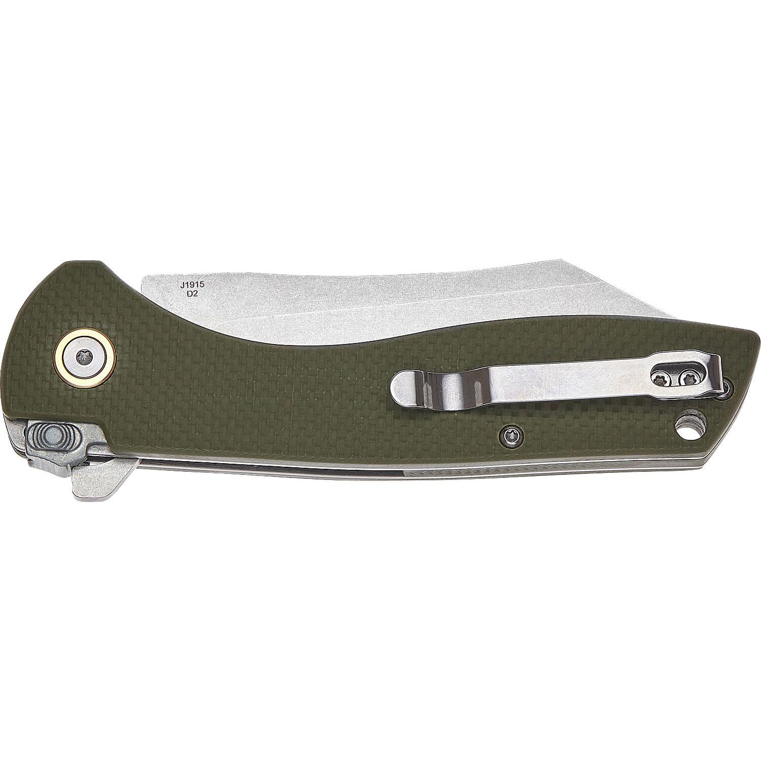 Ніж CJRB Kicker G10 Olive J1915-GN 2798.02.86 - фото 4