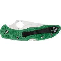 Ніж Spyderco Delica4 Flat Ground Green C11FPGR 87.01.34 - фото 2