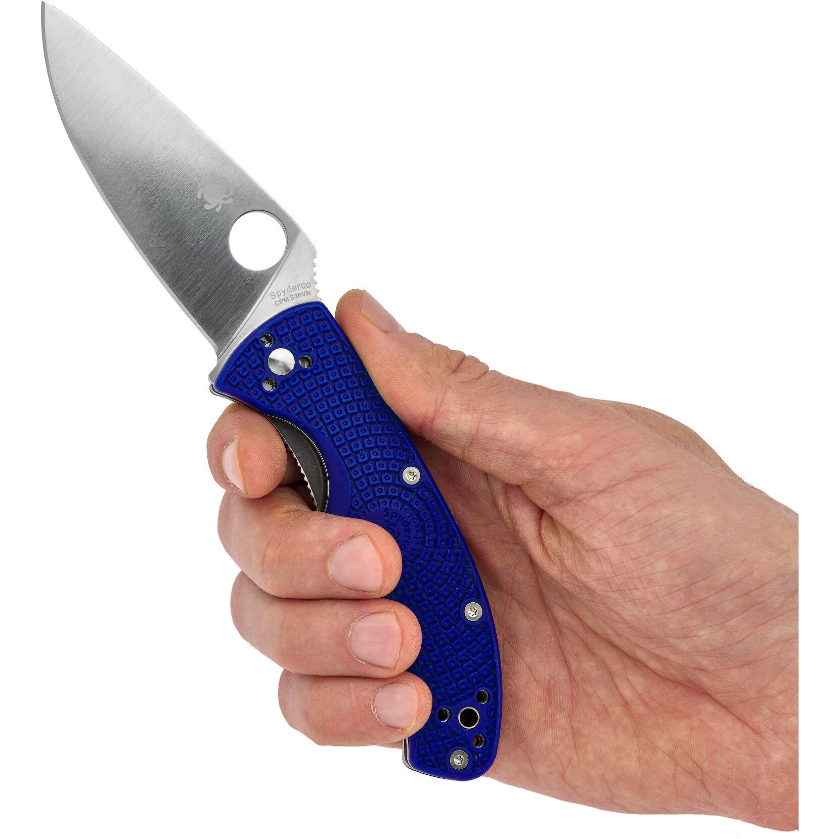 Ніж Spyderco Tenacious S35VN blue C122PBL 87.14.72 - фото 5