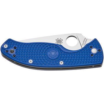 Фото Ніж Spyderco Tenacious blue напівсерейтор C122PSBL 87.14.81