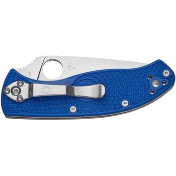 Фото Ніж Spyderco Tenacious blue напівсерейтор C122PSBL 87.14.81