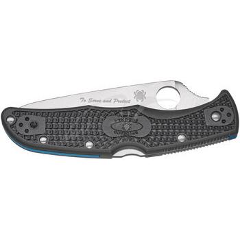 Фото Ніж Spyderco Endura 4 Thin Blue Line напівсерейтор C10FPSBKBL 87.14.82