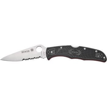 Фото Ніж Spyderco Endura 4 Thin Red Line напівсерейтор C10FPSBKRD 87.14.88