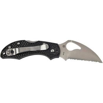 Фото Ніж Spyderco Byrd Robin 2 Wharncliffe Serrated BY10SBKWC2 87.15.12