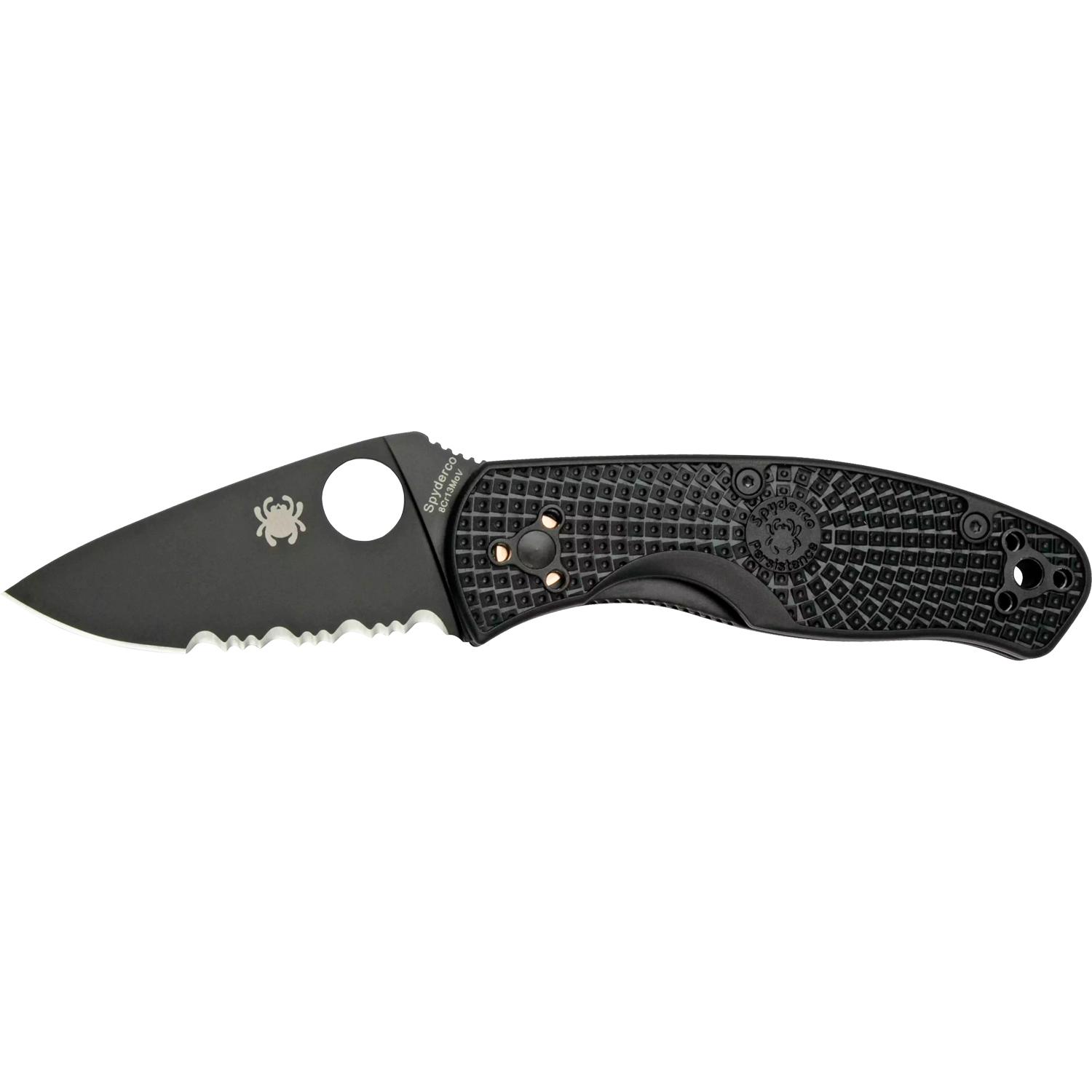 Ніж Spyderco Persistence Lightweight FRN BB Half Serrated C136PSBBK 87.15.20 - фото 1